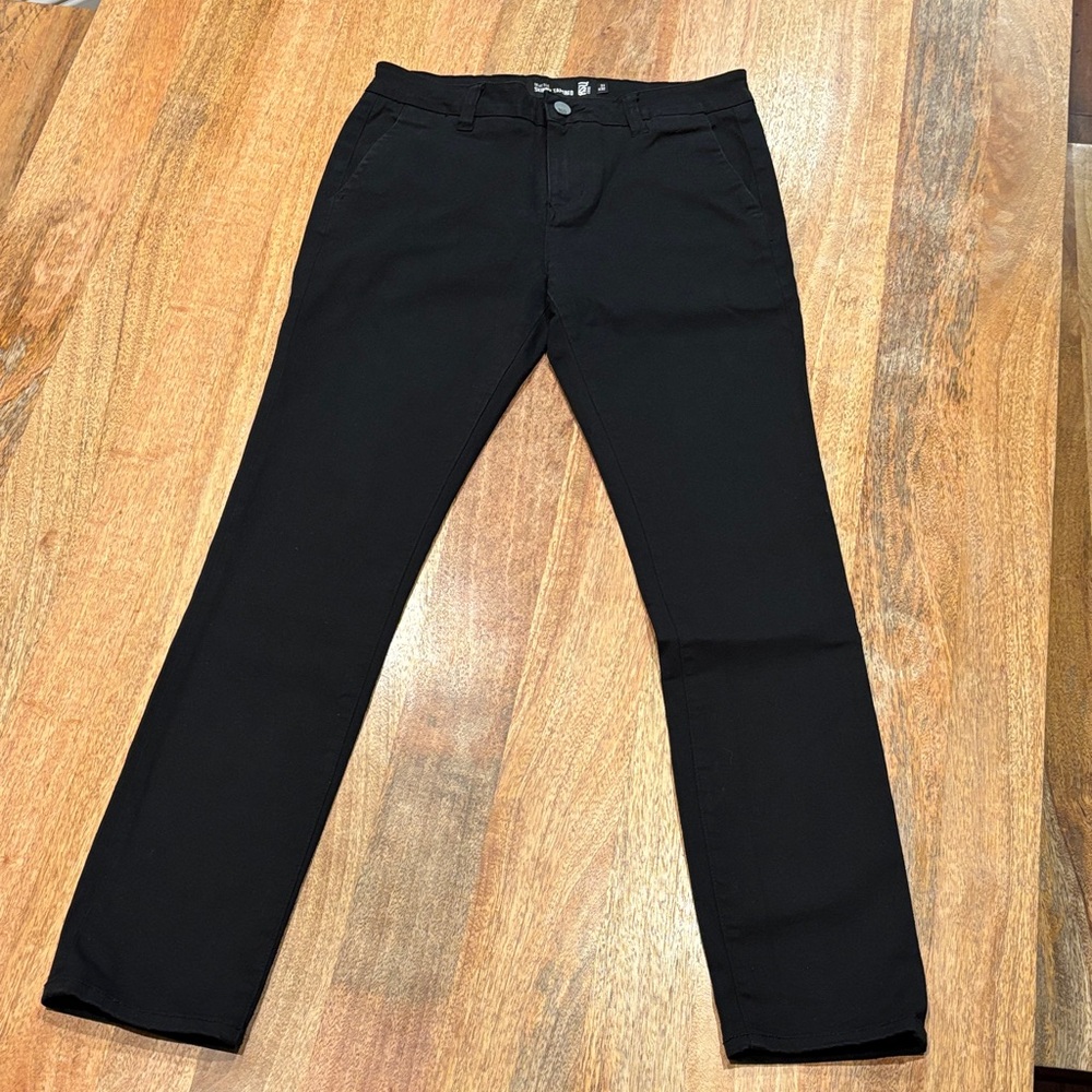RSQ Men's Black Chinos